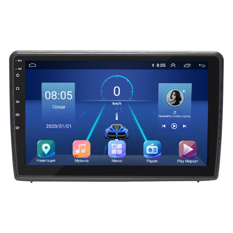 Штатная магнитола Lesko для Ford EcoSport I Рестайлинг 2017-н.в. экран 10" 2/32Gb 4G Wi-Fi GPS Top