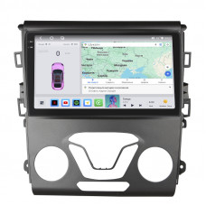 Штатная магнитола Lesko для Ford Fusion (North America) II 2012-2016 экран 9" 4/64 QLED CarPlay 4G Wi-Fi GPS 360 Prime