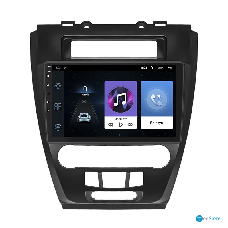 Штатная магнитола Lesko для Ford Fusion I Рестайлинг 2009-2012 экран 10" 1/16Gb Wi-Fi GPS Base
