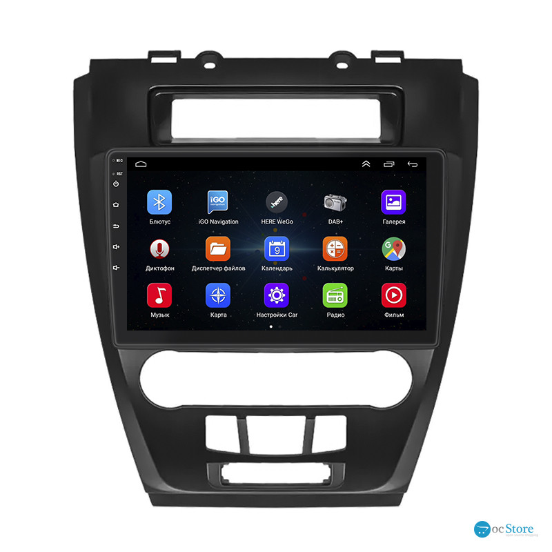 Штатная магнитола Lesko для Ford Fusion I Рестайлинг 2009-2012 экран 10" 1/16Gb Wi-Fi GPS Base