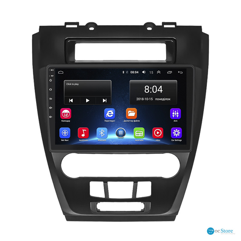 Штатная магнитола Lesko для Ford Fusion I Рестайлинг 2009-2012 экран 10" 2/32Gb Wi-Fi GPS Base