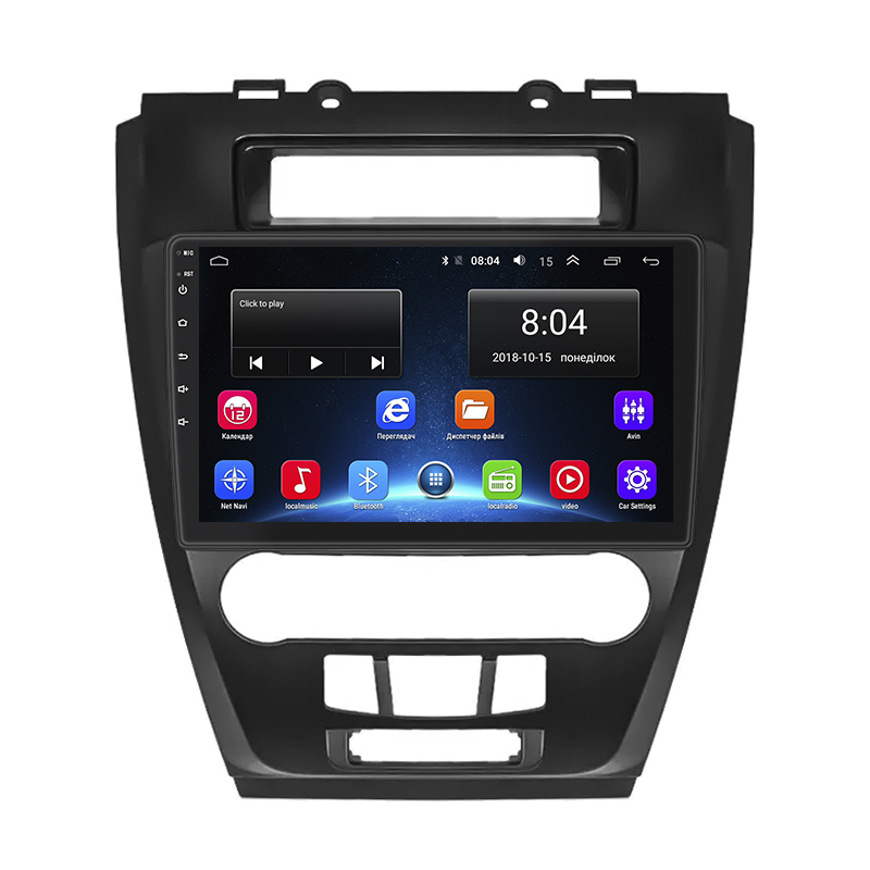 Штатная магнитола Lesko для Ford Fusion I Рестайлинг 2009-2012 экран 10" 2/32Gb Wi-Fi GPS Base