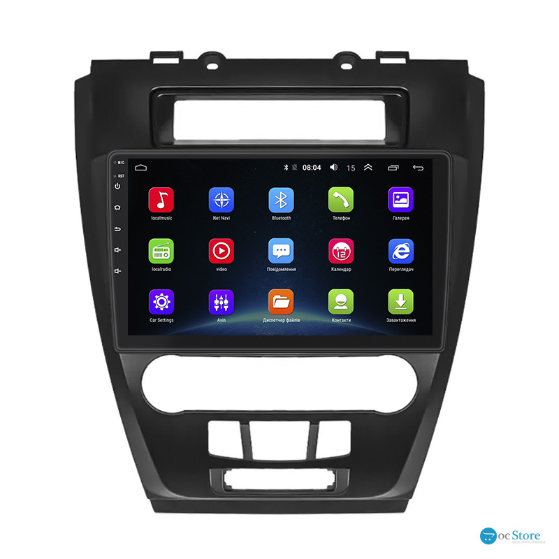 Штатная магнитола Lesko для Ford Fusion I Рестайлинг 2009-2012 экран 10" 2/32Gb Wi-Fi GPS Base