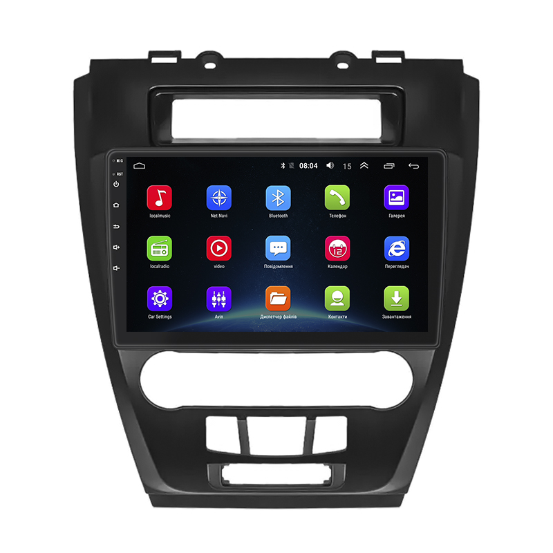 Штатная магнитола Lesko для Ford Fusion I Рестайлинг 2009-2012 экран 10" 2/32Gb Wi-Fi GPS Base