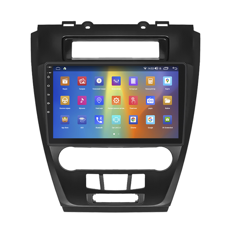 Штатная магнитола Lesko для Ford Fusion I Рестайлинг 2009-2012 экран 10" 2/32Gb CarPlay 4G Wi-Fi GPS Prime