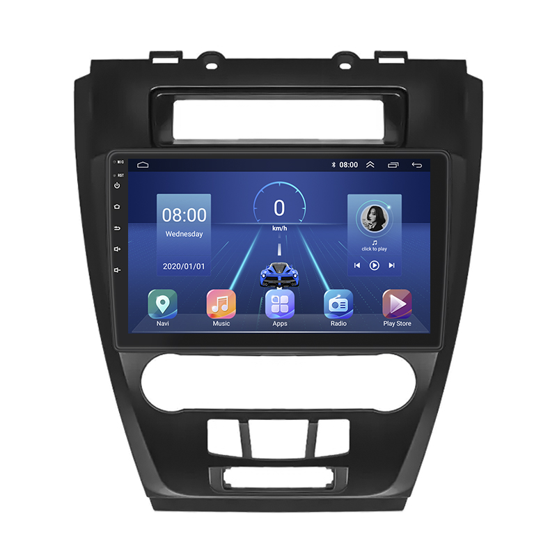 Штатная магнитола Lesko для Ford Fusion I Рестайлинг 2009-2012 экран 10" 4/32Gb 4G Wi-Fi GPS Top