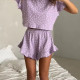 Женский комплект для дома и сна SM24302Y88DHX футболка и шорты женская пижама Purple L