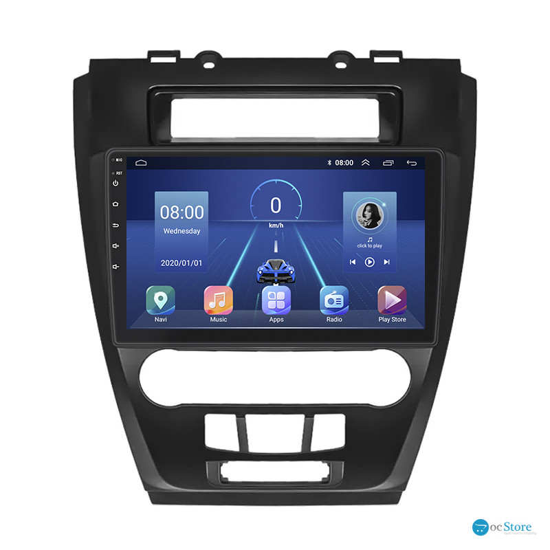 Штатная магнитола Lesko для Ford Fusion I Рестайлинг 2009-2012 экран 10" 4/64Gb 4G Wi-Fi GPS Top