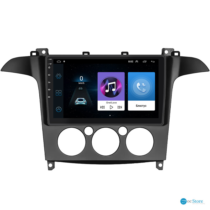 Штатная магнитола Lesko для Ford Galaxy II Рестайлинг ver 2 2010-2015 экран 9" 1/16Gb Wi-Fi GPS Base