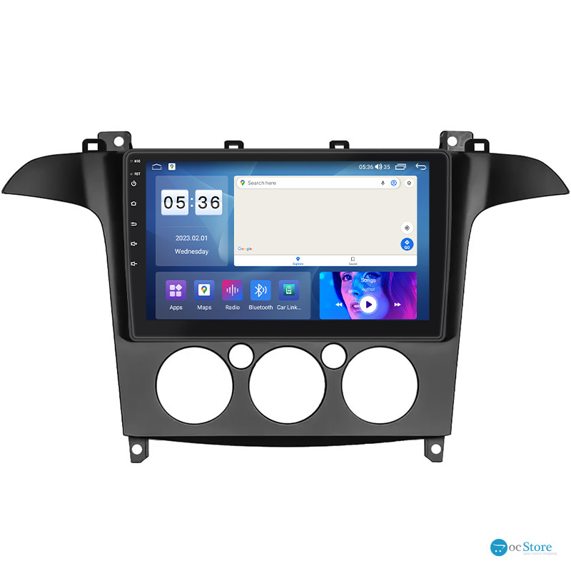 Штатная магнитола Lesko для Ford Galaxy II Рестайлинг ver 2 2010-2015 экран 9" 4/64Gb CarPlay 4G Wi-Fi GPS Prime