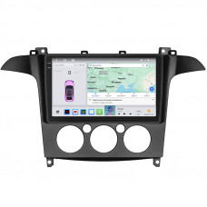 Штатная магнитола Lesko для Ford Galaxy II Рестайлинг ver 2 2010-2015 экран 9" 4/64 QLED CarPlay 4G Wi-Fi GPS 360 Prime