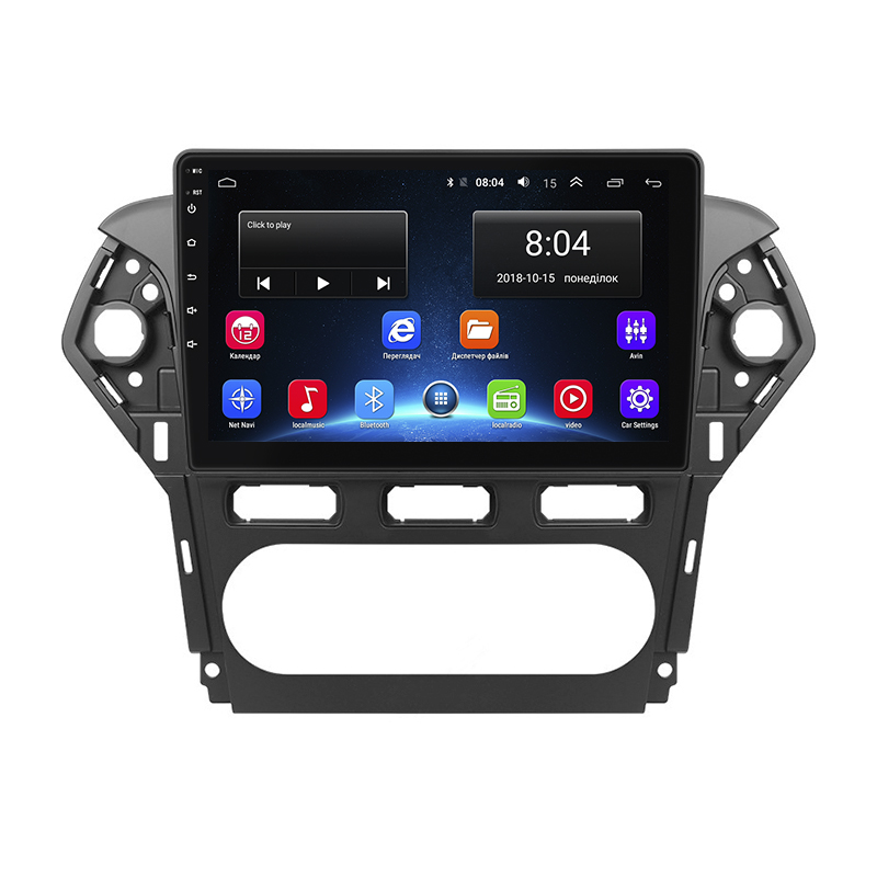 Штатная магнитола Lesko для Ford Mondeo IV Рестайлинг 2010-2014 экран 10" 2/32Gb Wi-Fi GPS Base