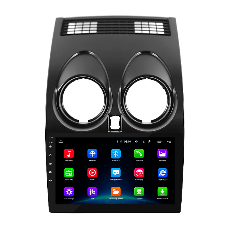 Штатная магнитола Lesko для Nissan Qashqai I 2006-2010 экран 9" 2/32Gb Wi-Fi GPS Base