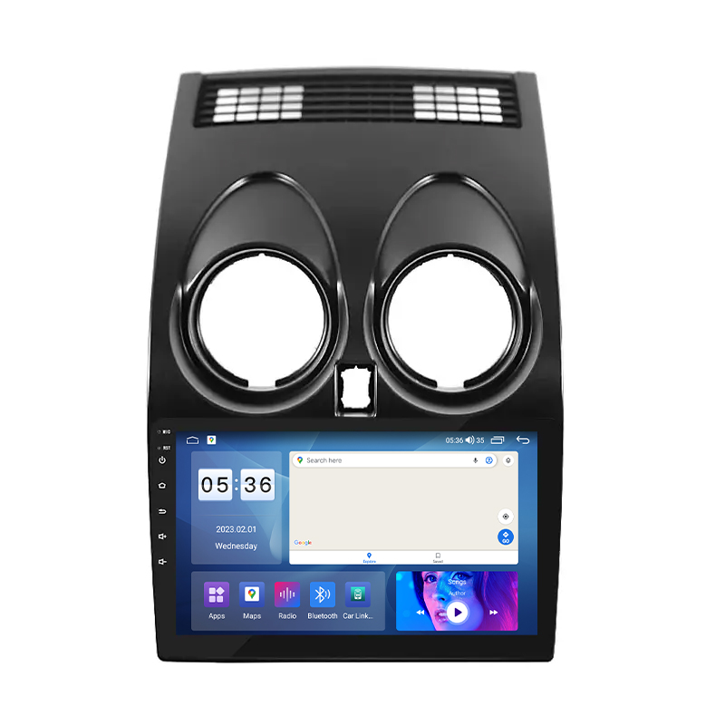 Штатная магнитола Lesko для Nissan Qashqai I 2006-2010 экран 9" 4/64Gb CarPlay 4G Wi-Fi GPS Prime