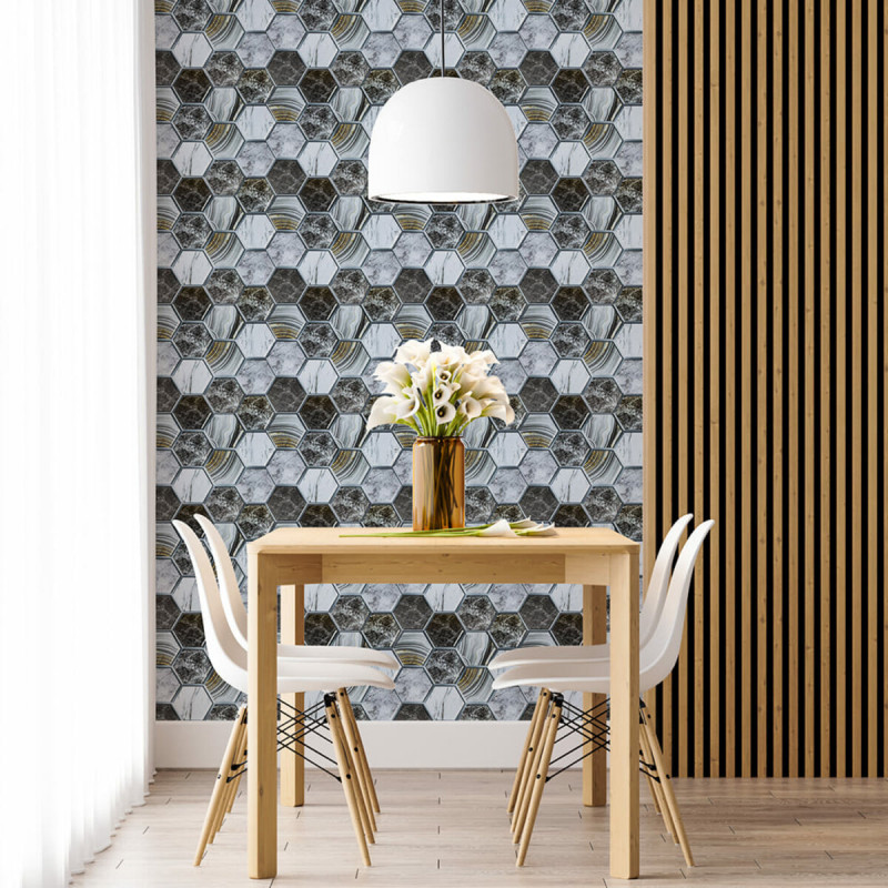 Декоративна ПВХ плитка на самоклейці 275х285х4мм Соти, ціна за 1 шт. (СПП-500) SW-00000524