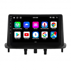 Штатная магнитола Lesko для Renault Megane III 2008-2014 экран 9" 4/64Gb 4G Wi-Fi GPS Top