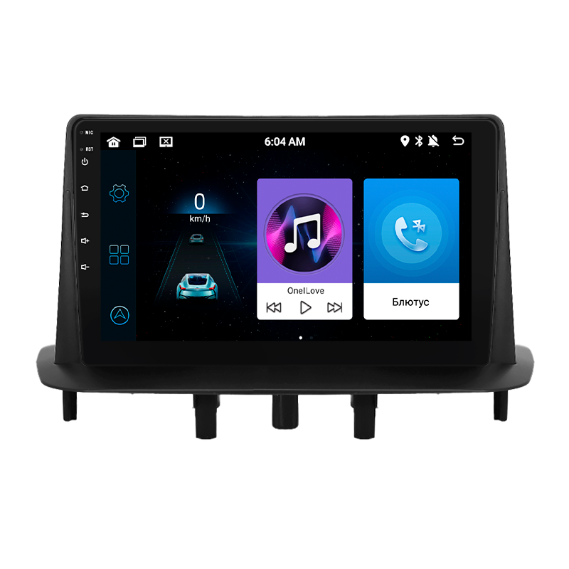 Штатная магнитола Lesko для Renault Megane III 2008-2014 экран 9" 4/64Gb 4G Wi-Fi GPS Top