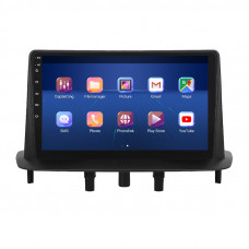 Штатная магнитола Lesko для Renault Megane III 2008-2014 экран 9" 6/128Gb 4G Wi-Fi GPS Top