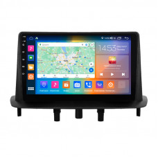 Штатная магнитола Lesko для Renault Megane III Рестайлинг 2 2014-2016 экран 9" 2/32Gb CarPlay 4G Wi-Fi GPS Prime