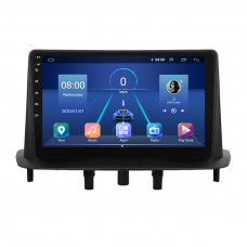 Штатная магнитола Lesko для Renault Megane III Рестайлинг 2012-2014 экран 9" 4/64Gb 4G Wi-Fi GPS Top