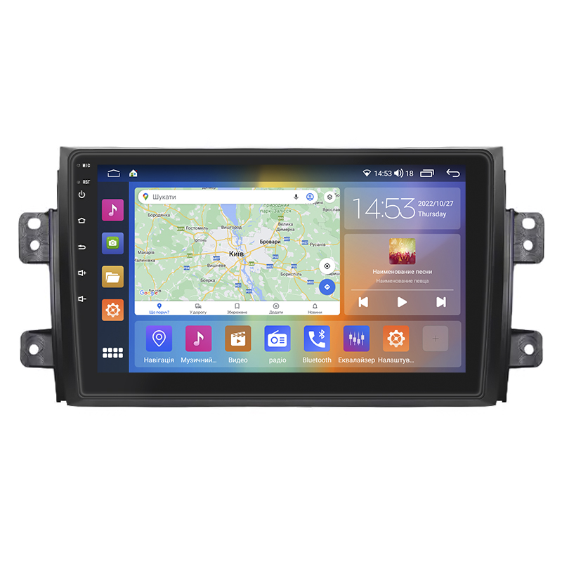 Штатная магнитола Lesko для Suzuki SX4 I (Classic) 2006-2009 экран 9" 2/32Gb CarPlay 4G Wi-Fi GPS Prime