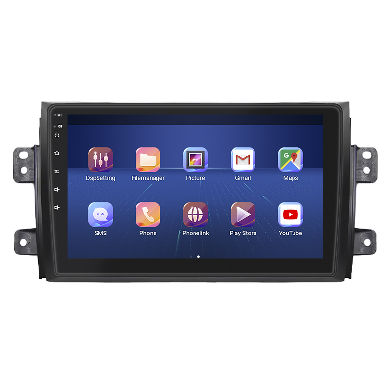 Штатная магнитола Lesko для Suzuki SX4 I (Classic) 2006-2009 экран 9" 2/32Gb 4G Wi-Fi GPS Top