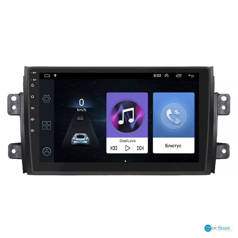 Штатная магнитола Lesko для Suzuki SX4 I (Classic) Рестайлинг 2009-2014 экран 9" 1/16Gb Wi-Fi GPS Base