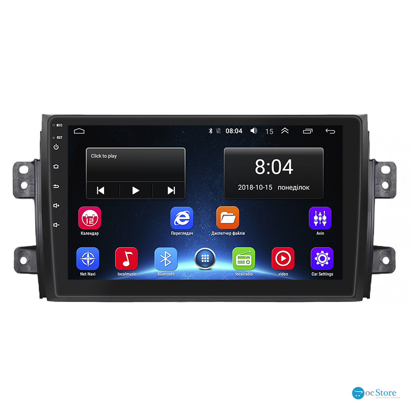 Штатная магнитола Lesko для Suzuki SX4 I (Classic) Рестайлинг 2009-2014 экран 9" 2/32Gb Wi-Fi GPS Base