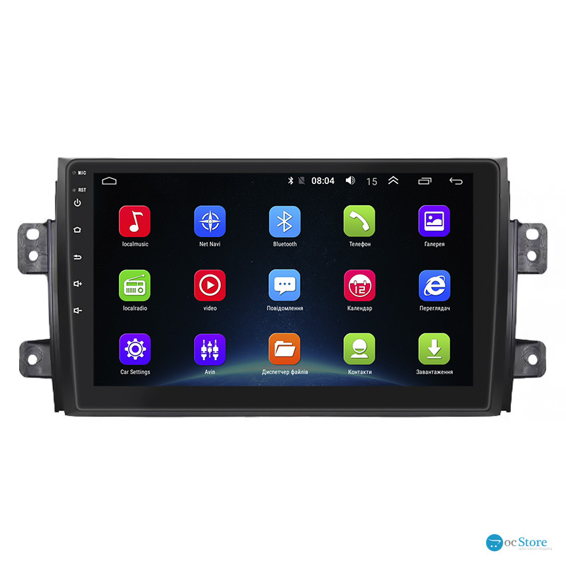 Штатная магнитола Lesko для Suzuki SX4 I (Classic) Рестайлинг 2009-2014 экран 9" 2/32Gb Wi-Fi GPS Base