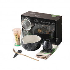 Набор Mavanto 5654 для приготовления чая матча 7 предметов Black
