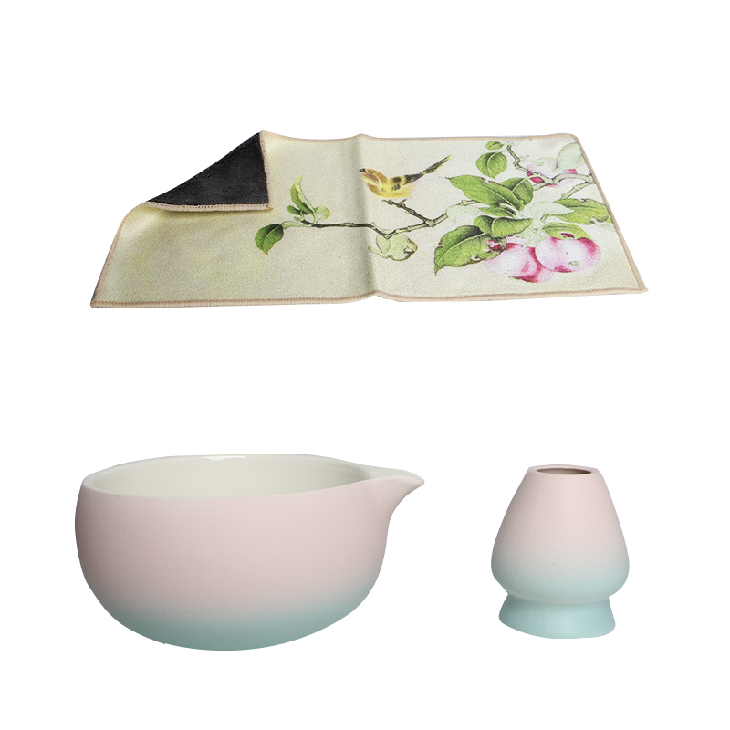 Набор Mavanto 5654 для приготовления чая матча 7 предметов Blue + Pink