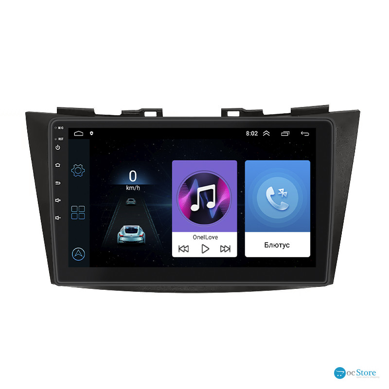 Штатная магнитола Lesko для Suzuki Swift IV Рестайлинг 2013-2017 экран 9" 1/16Gb Wi-Fi GPS Base