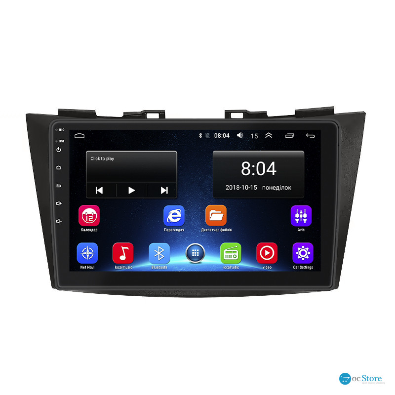 Штатная магнитола Lesko для Suzuki Swift IV Рестайлинг 2013-2017 экран 9" 2/32Gb Wi-Fi GPS Base