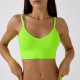 Топ женский в рубчик 08WX# с нерегулируемыми брителями съемные чашечки Яркий Лайм XL 85 ABC