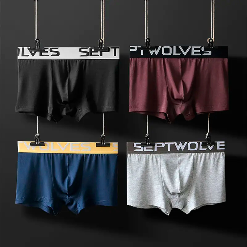 Набор из 4 шт трусов мужских боксеров Septwolves 7002 6XL