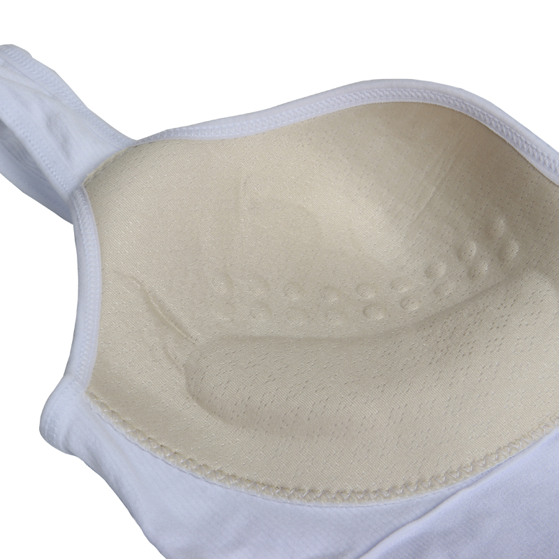 Женский 3D топ 2765# с моделирующим эфектом пушап с глубоким декольте удлиненный Белый L