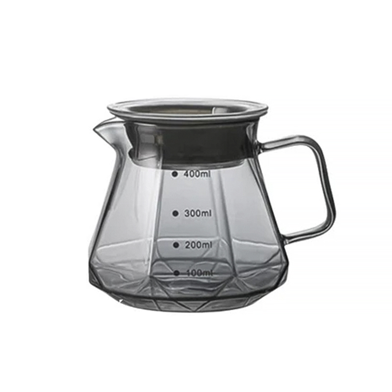 Сервер Choxila 11730 графин для приготовления кофе заварник для пуровера стеклянный 400 мл