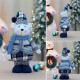 Новогодняя фигурка под елку YH239913 Мишка 48 см рождественская мягкая игрушка Blue