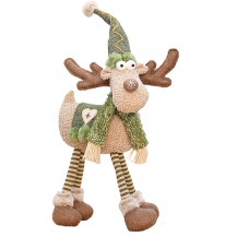 Новогодняя фигурка под елку YH259903 новогодний олень 55 см рождественская мягкая игрушка Green