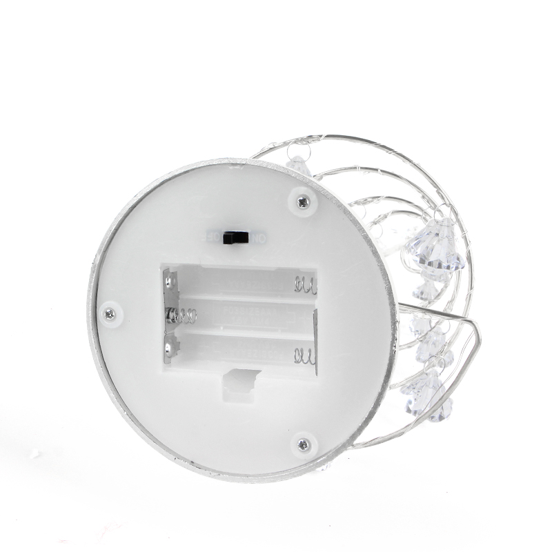 Настольная лампа-ночник SDS001 Хрустальная ёлочка от батареек декоративный светильник новогодний Холодный свет