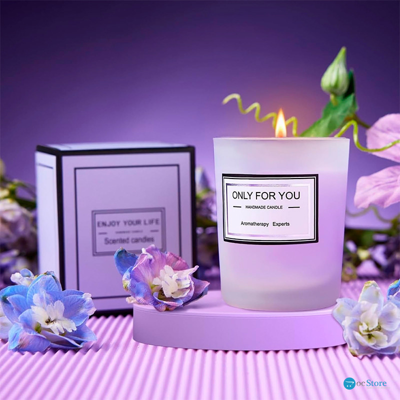 Подарочный набор Spa Gift Basket Set 01 8 предметов термостакан мыло бомбочка соль для ванны ароматическая свеча открытка резинка браслет Violet