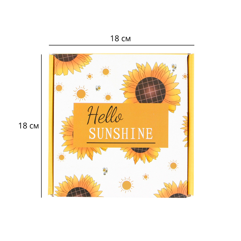 Подарочный Spa Box Sunshine из 7 предметов термостакан алмазное мыло бомбочка для ванны соль для ванны ароматическая свеча носки Yellow