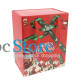 Рождественская чашка "Merry Christmass" Санта JJX001 кружка в форме Санты с ложечкой в подарочной упаковке Red