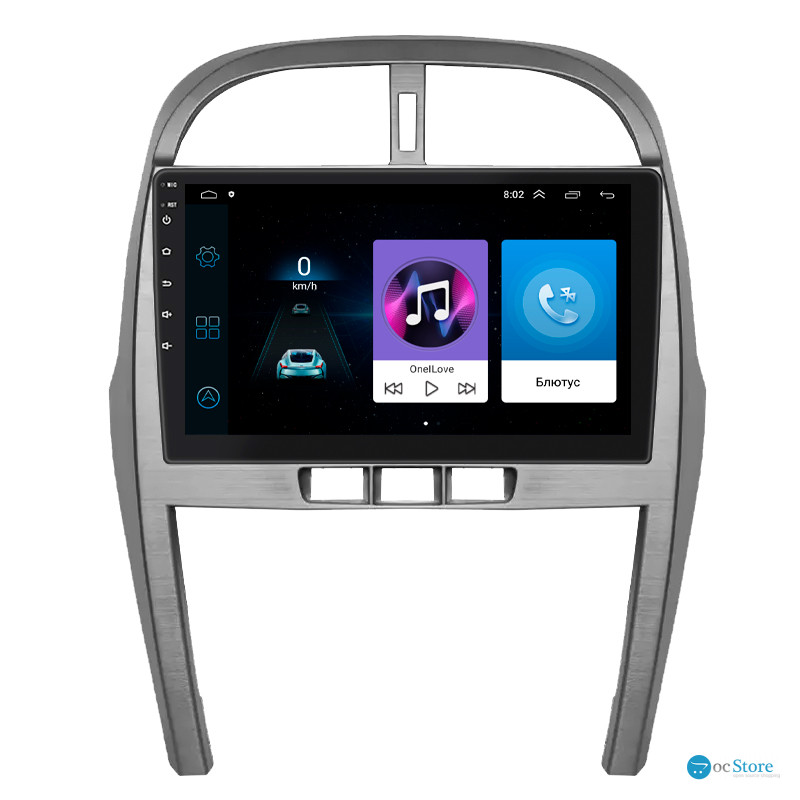 Штатная магнитола Lesko для Chery Tiggo 3 I 2014-2020 экран 10" 1/16Gb Wi-Fi GPS Base