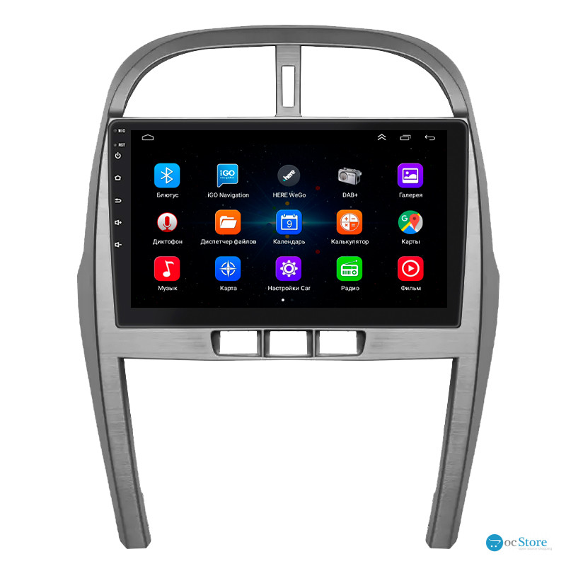 Штатная магнитола Lesko для Chery Tiggo 3 I 2014-2020 экран 10" 1/16Gb Wi-Fi GPS Base
