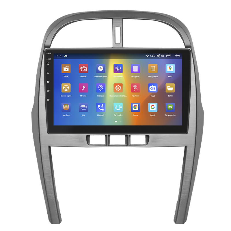 Штатная магнитола Lesko для Chery Tiggo 3 I 2014-2020 экран 10" 2/32Gb CarPlay 4G Wi-Fi GPS Prime