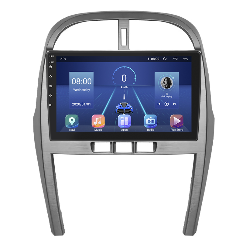 Штатная магнитола Lesko для Chery Tiggo 3 I 2014-2020 экран 10" 4/32Gb 4G Wi-Fi GPS Top