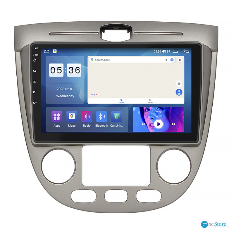 Штатная магнитола Lesko для Chevrolet Nubira Auto AC 2003-2010 экран 9" 4/64Gb CarPlay 4G Wi-Fi GPS Prime