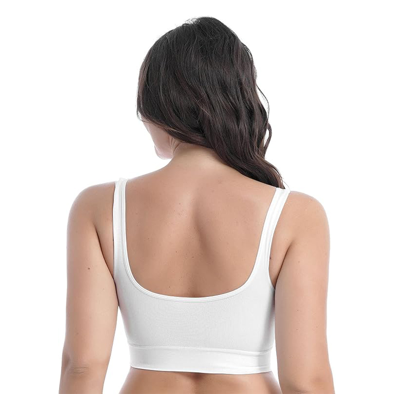 Женский 3D топ 839#U с моделирующим эфектом пушап с глубоким декольте Белый M