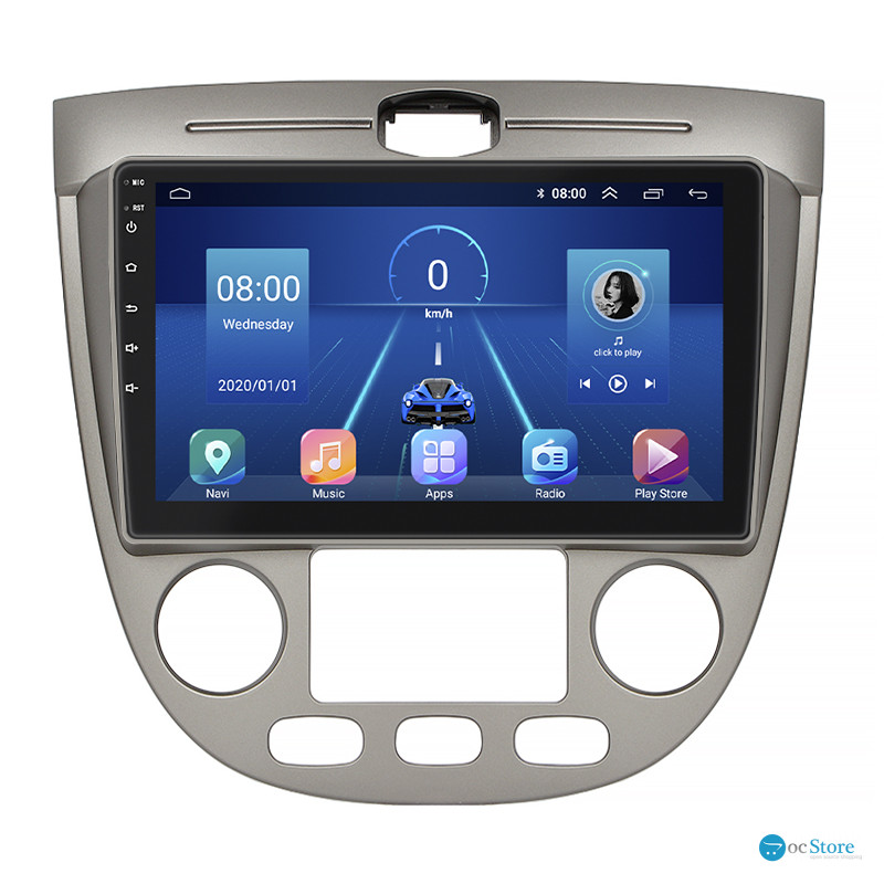 Штатная магнитола Lesko для Chevrolet Nubira Auto AC 2003-2010 экран 9" 4/32Gb 4G Wi-Fi GPS Top